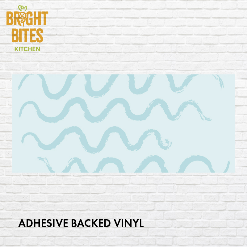 Accent Material - Light Blue Waves