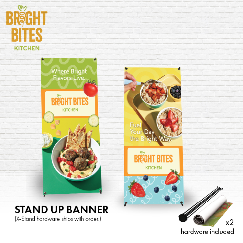 Stand Up Banners (Set of 2) NEW